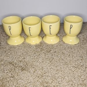 Rae Dunn yellow PEEP easter cups